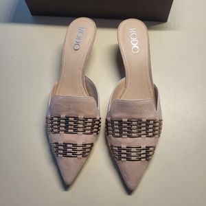 RODO Pink Suede Mule Shoes - Sz EU 40 - NEW with Box